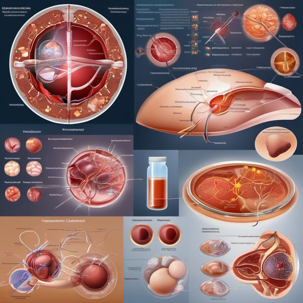 Intraoperative complications of endocrine system digital illustration