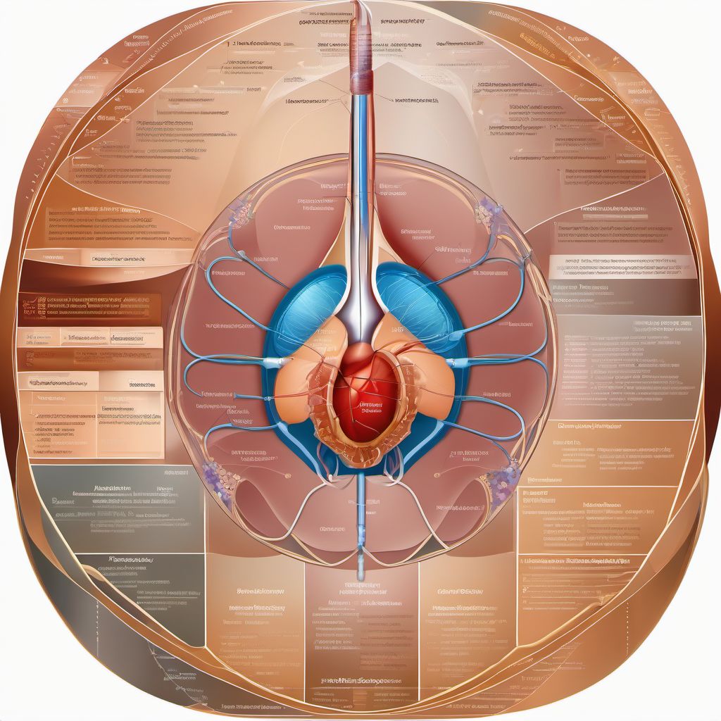 Other intraoperative complications of endocrine system digital illustration