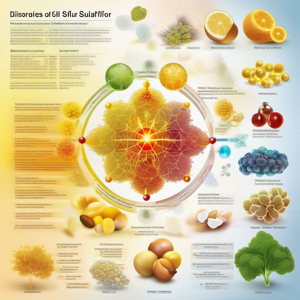 Disorders of sulfur-bearing amino-acid metabolism digital illustration