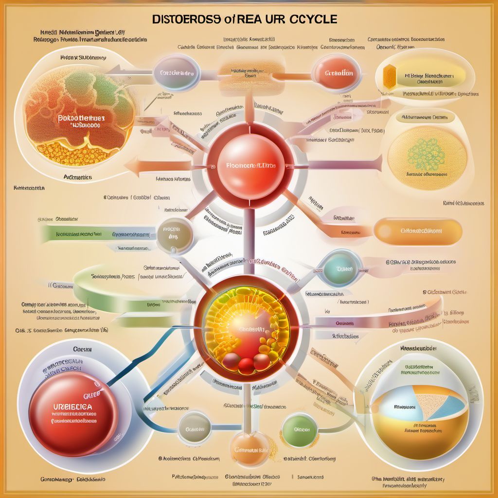 Disorders of urea cycle metabolism digital illustration