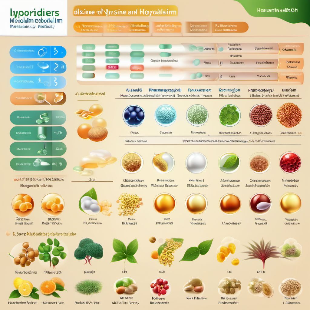 Disorders of lysine and hydroxylysine metabolism digital illustration