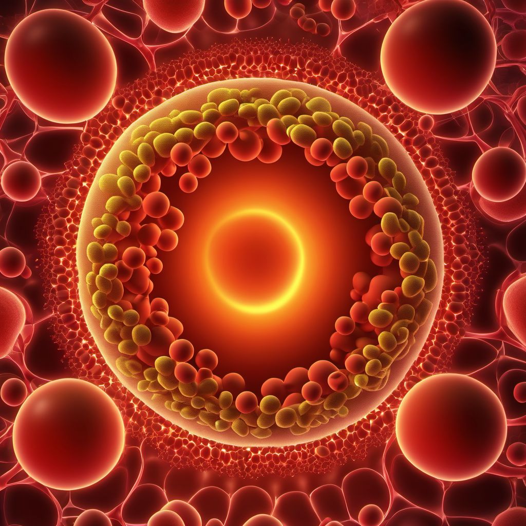 Lipoprotein deficiency digital illustration