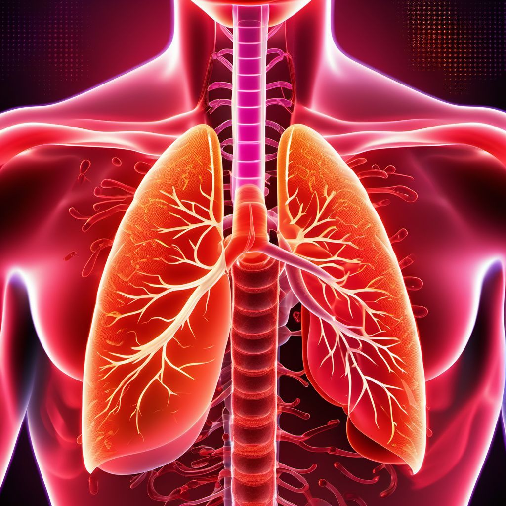 Cystic fibrosis with other manifestations digital illustration