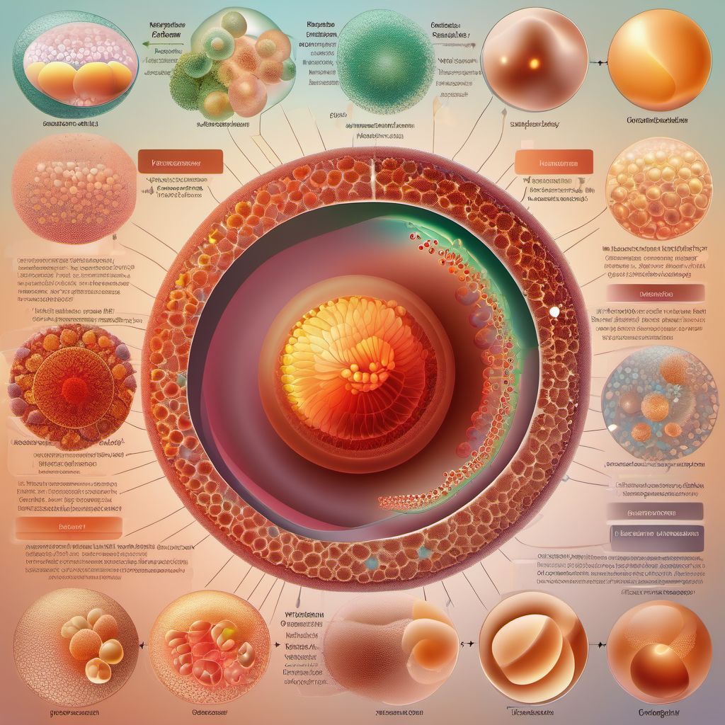 Postprocedural ovarian failure digital illustration