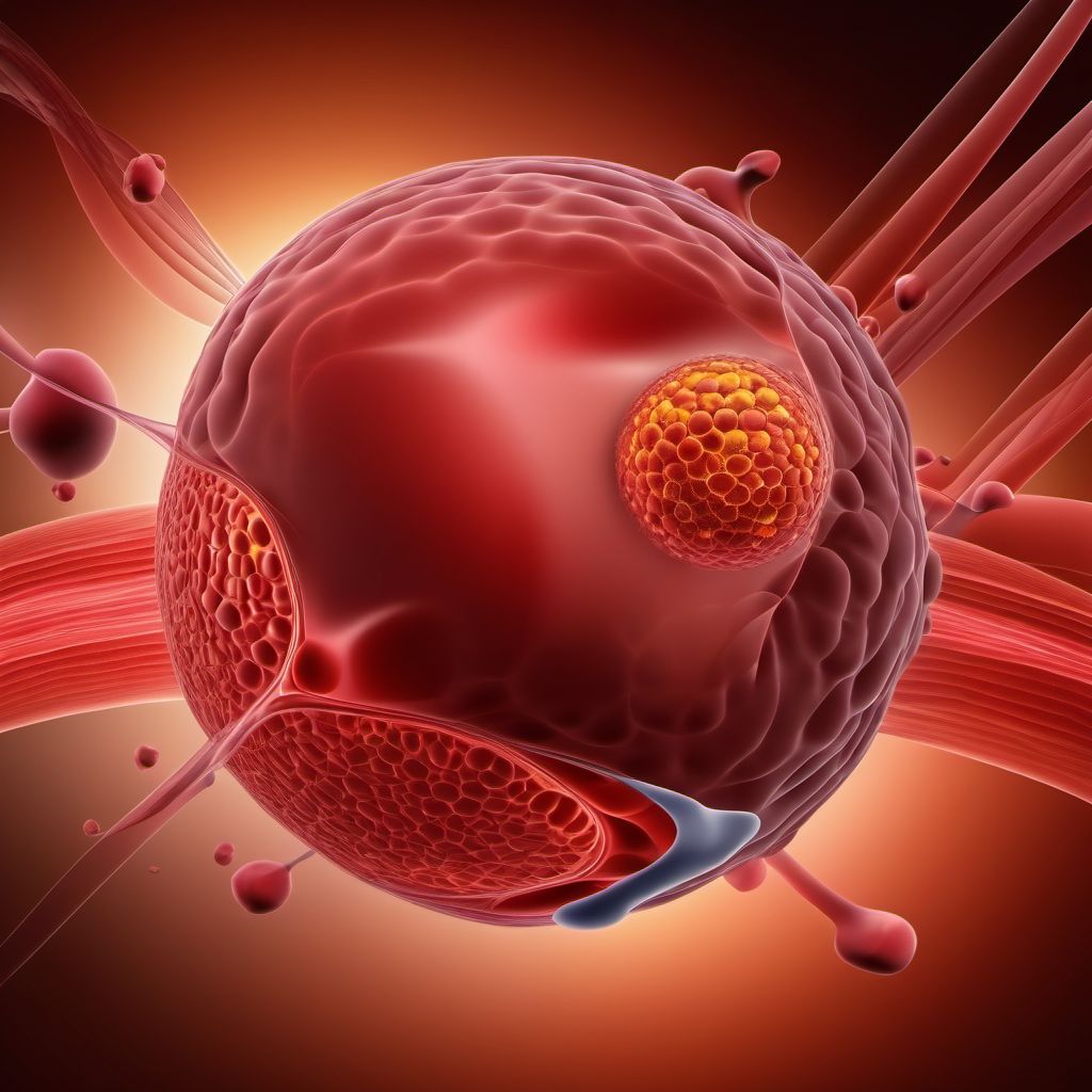 Postprocedural hematoma and seroma of an endocrine system organ or structure digital illustration