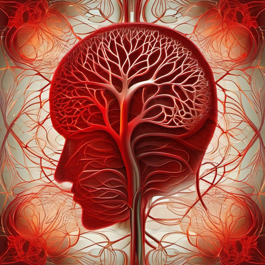 Vascular dementia digital illustration