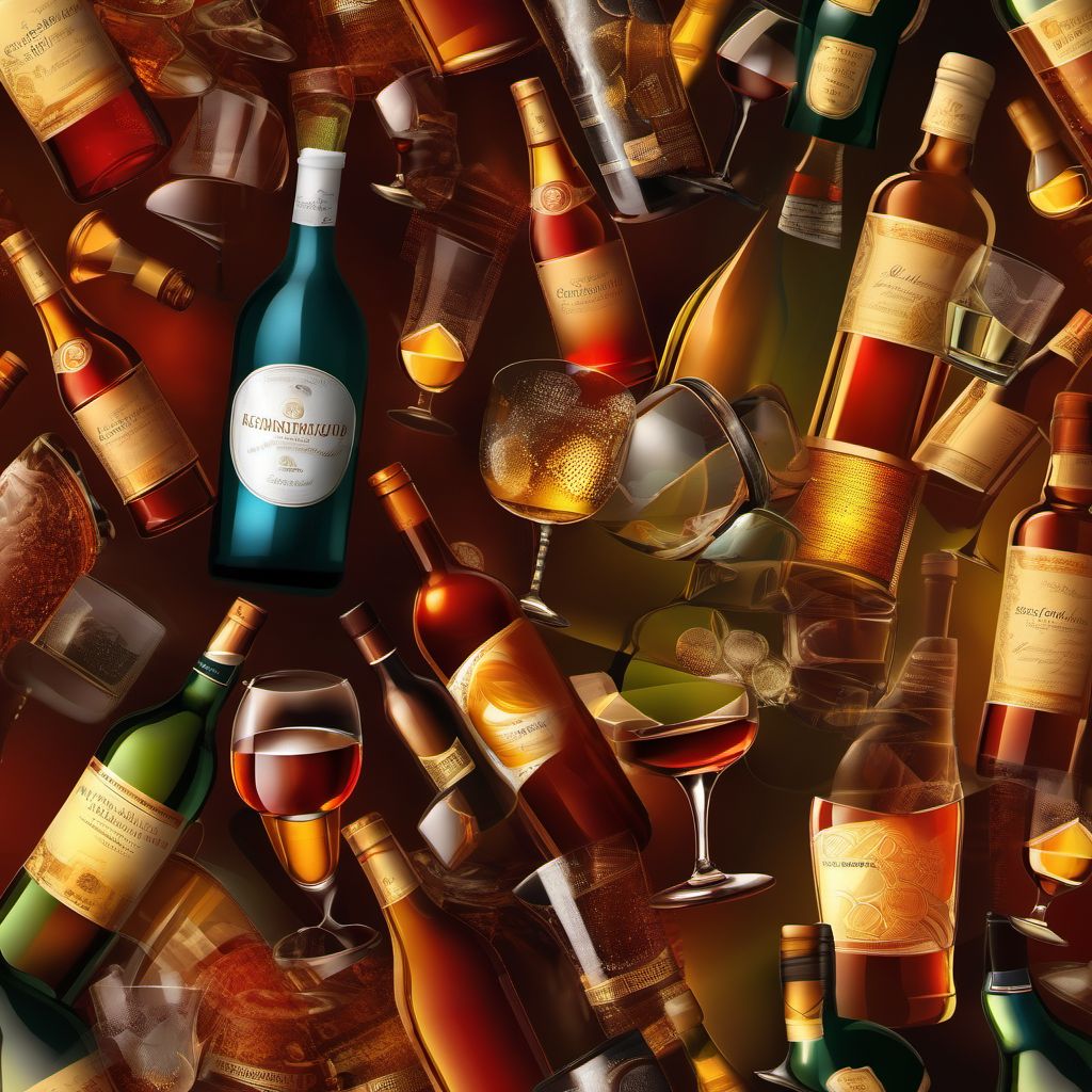 Alcohol dependence with unspecified alcohol-induced disorder digital illustration