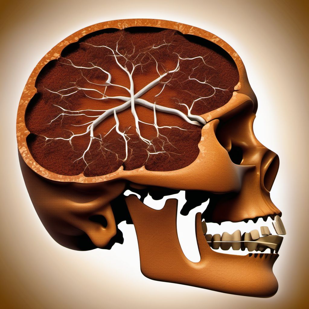 Nicotine dependence, chewing tobacco digital illustration