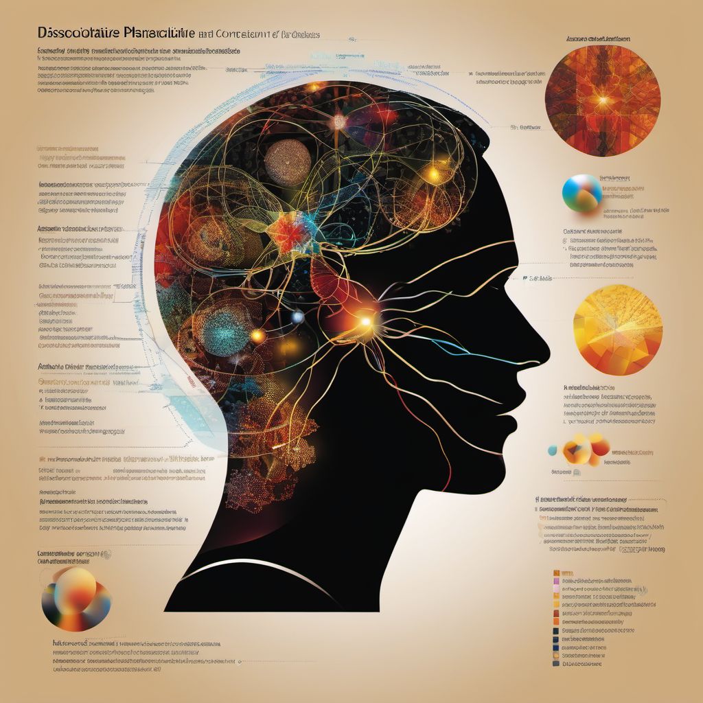 Dissociative and conversion disorder, unspecified digital illustration