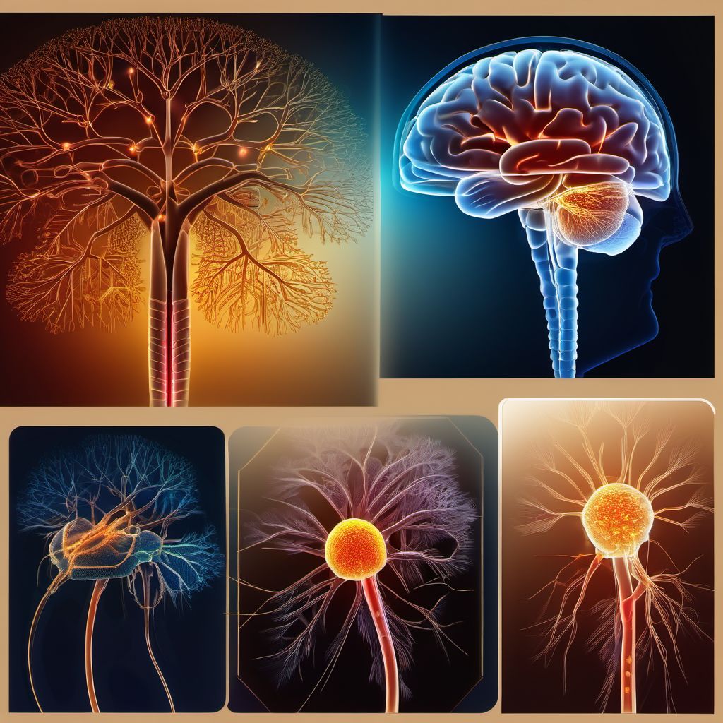 Encephalitis, myelitis and encephalomyelitis in diseases classified elsewhere digital illustration