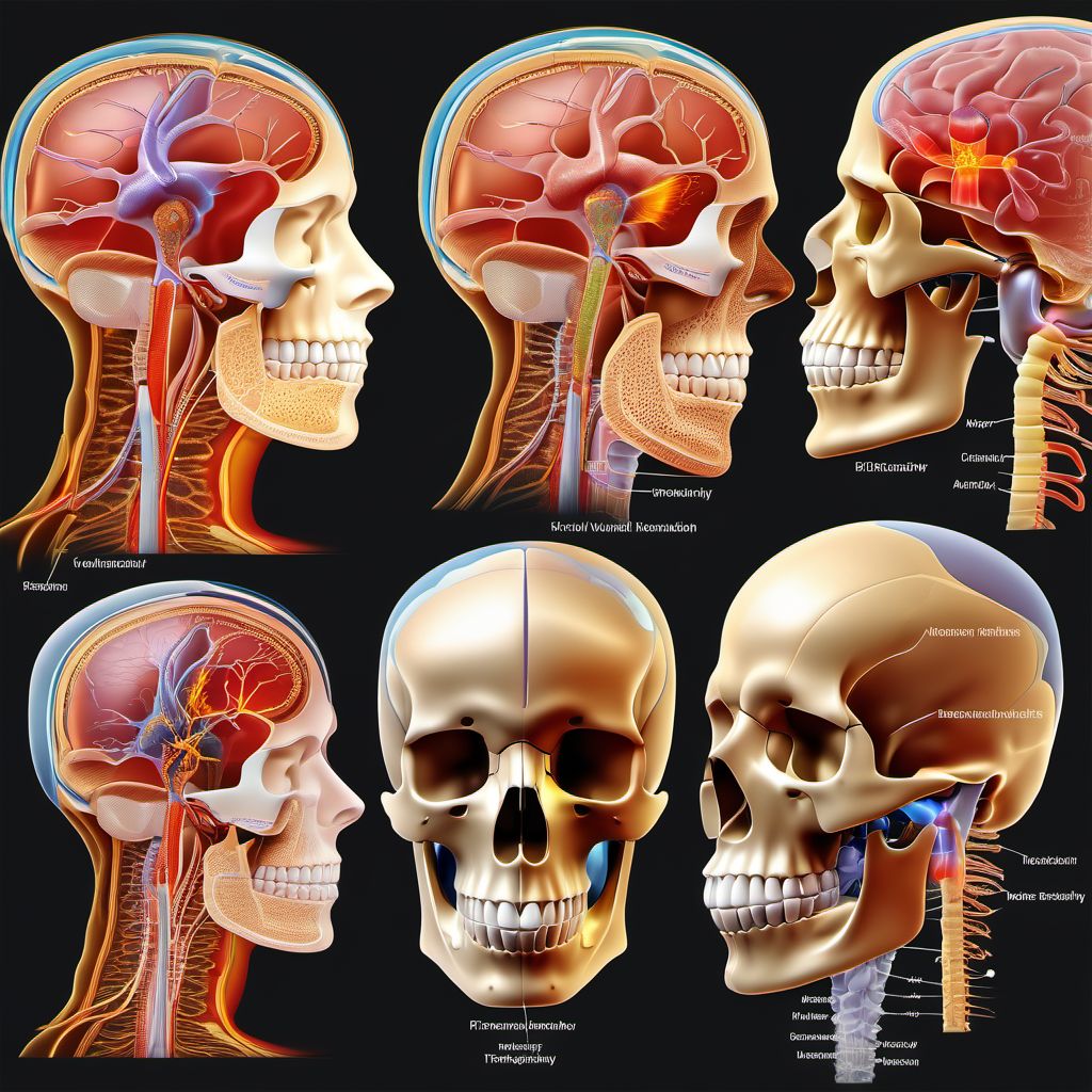 Disorders of trigeminal nerve digital illustration