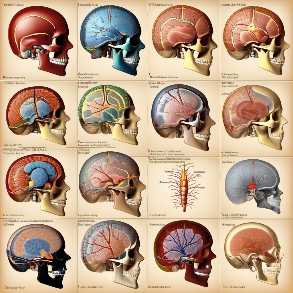 Disorders of other cranial nerves digital illustration