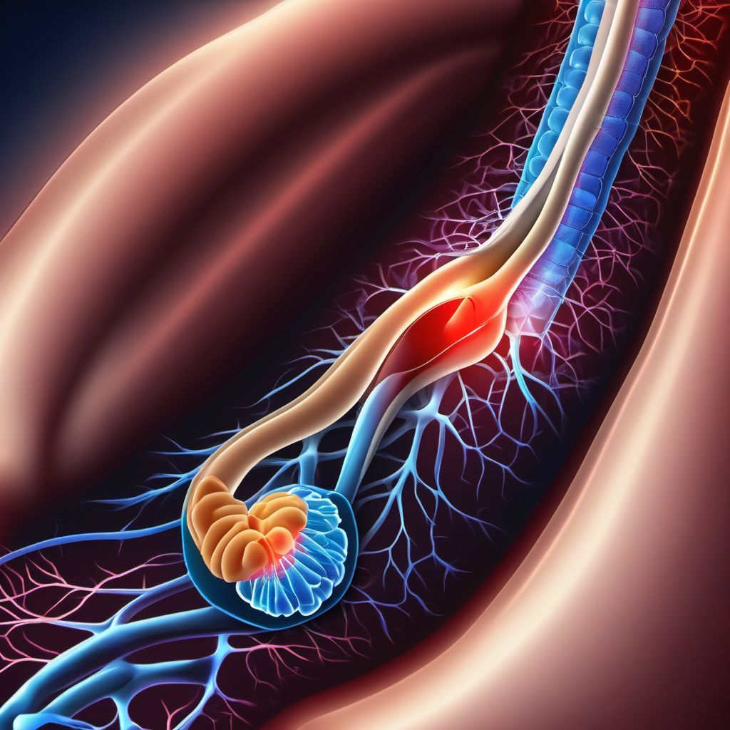 Tarsal tunnel syndrome digital illustration