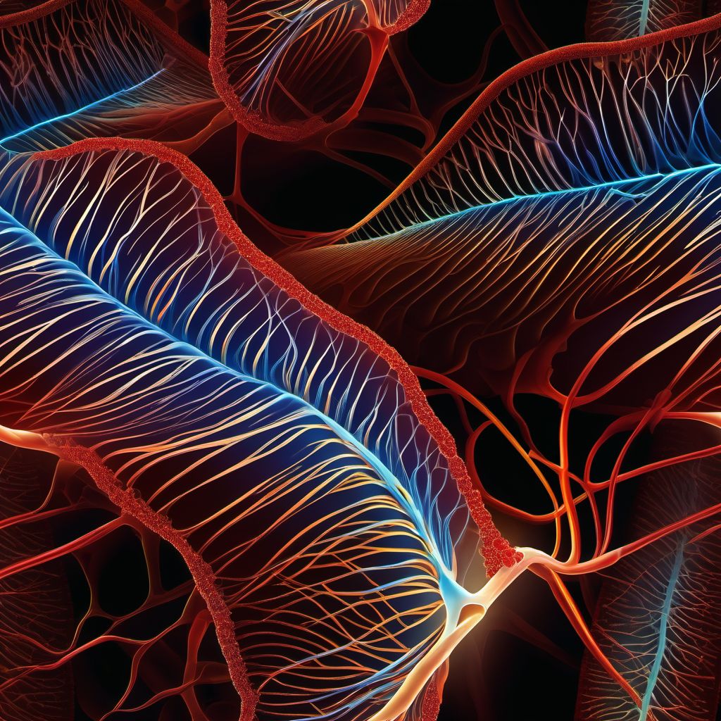 Vascular myelopathies digital illustration