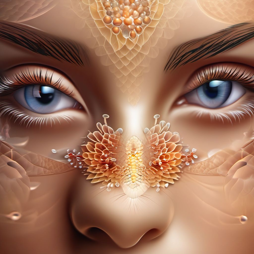Noninfectious dermatoses of eyelid digital illustration