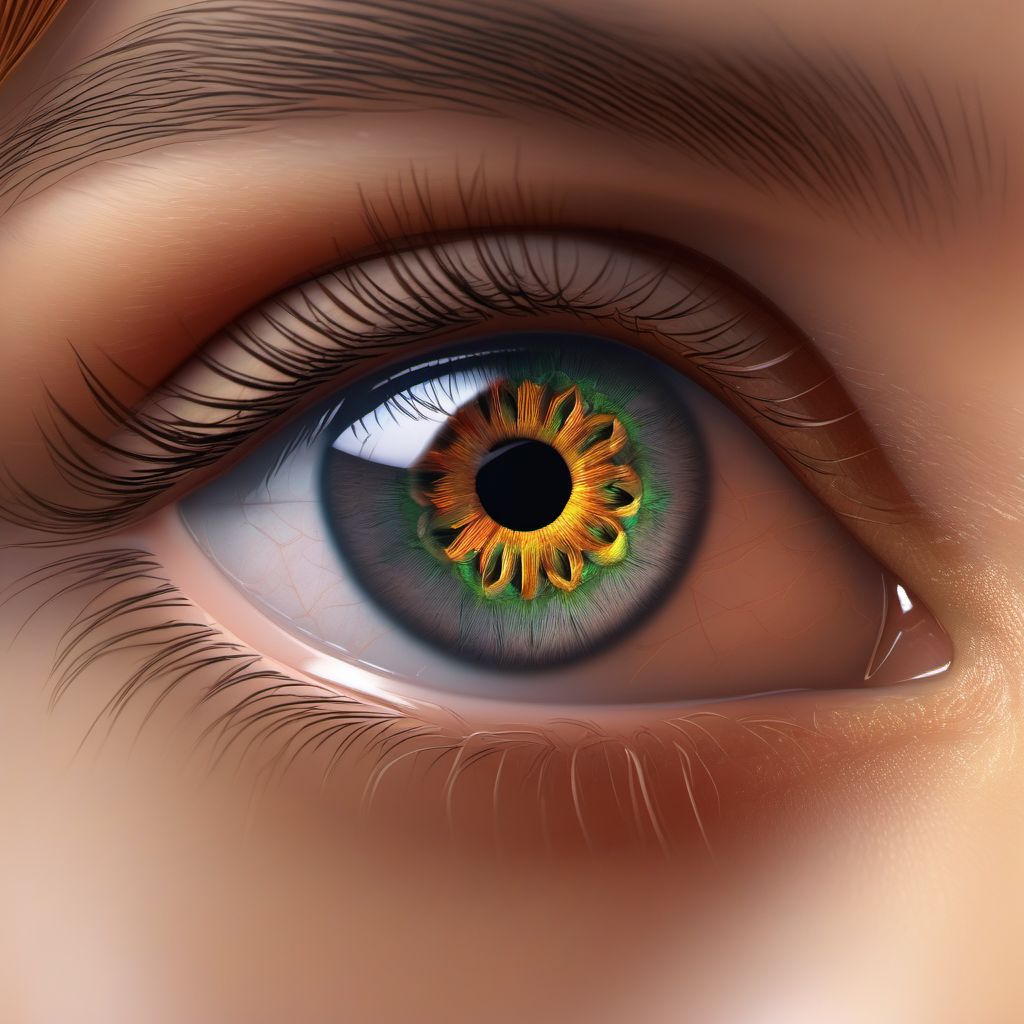 Other disorders affecting eyelid function digital illustration
