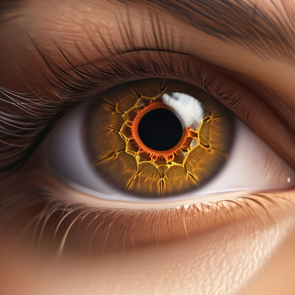 Other and unspecified degenerative disorders of eyelid and periocular area digital illustration