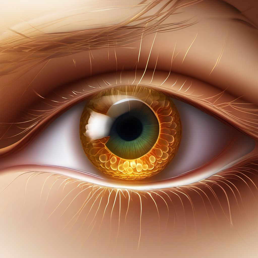 Cysts of eyelid digital illustration