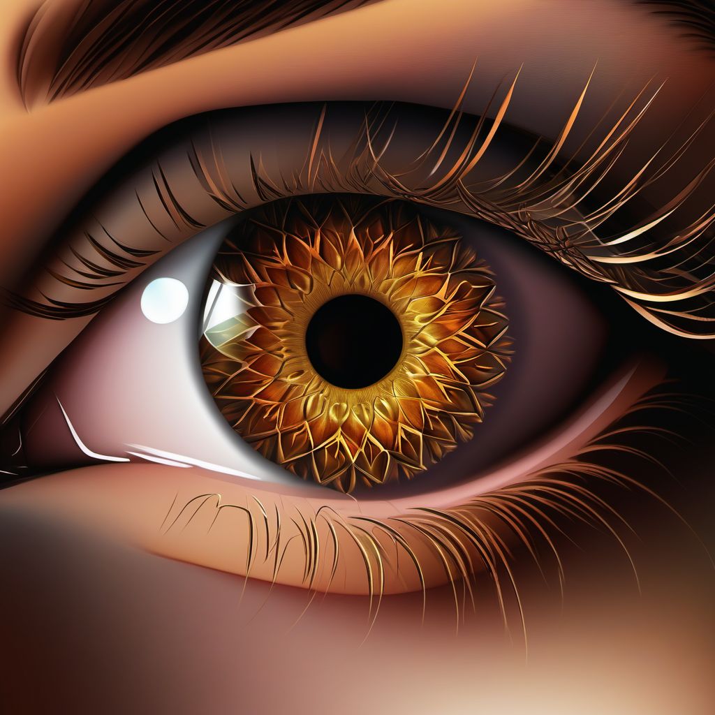 Unspecified disorder of eyelid digital illustration