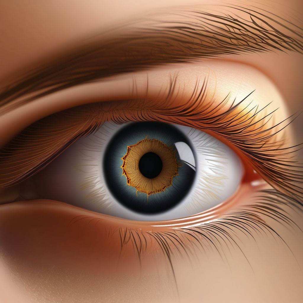 Lacrimal cyst digital illustration