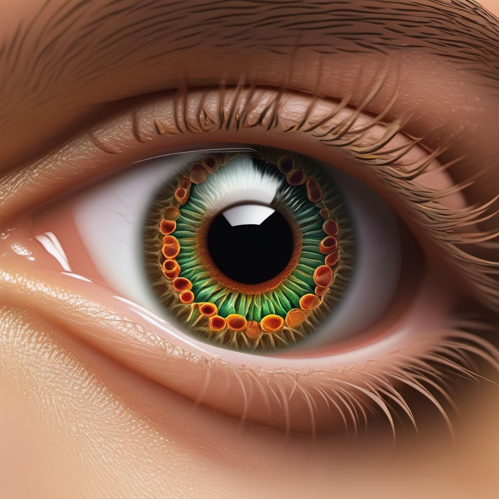 Acute and unspecified inflammation of lacrimal passages digital illustration