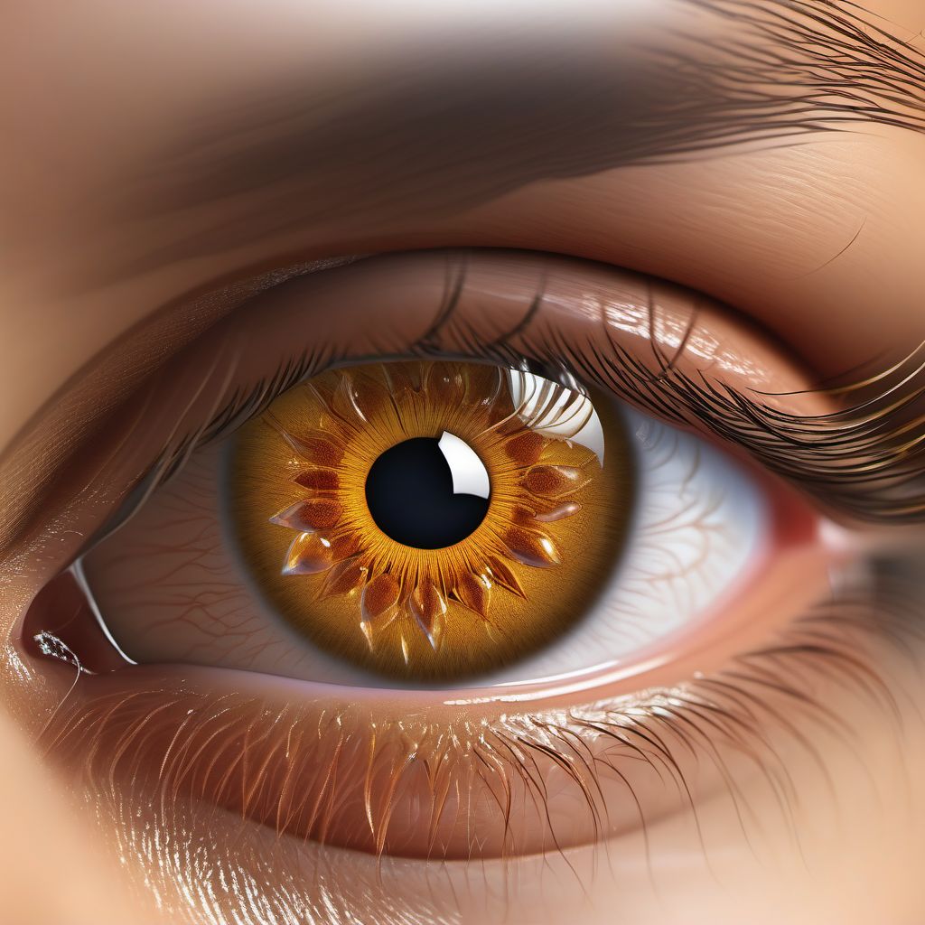 Acute lacrimal canaliculitis digital illustration