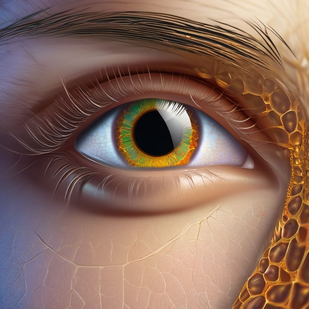 Granuloma of lacrimal passages digital illustration