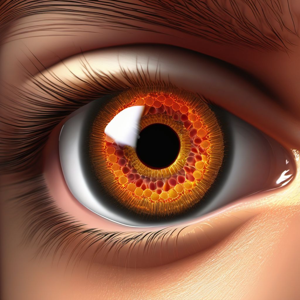 Cellulitis of orbit digital illustration