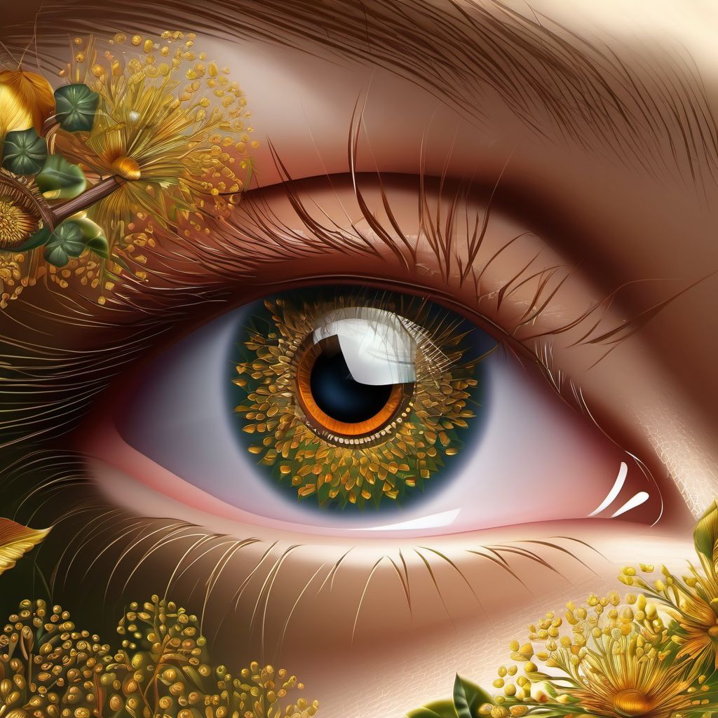 Other chronic allergic conjunctivitis digital illustration