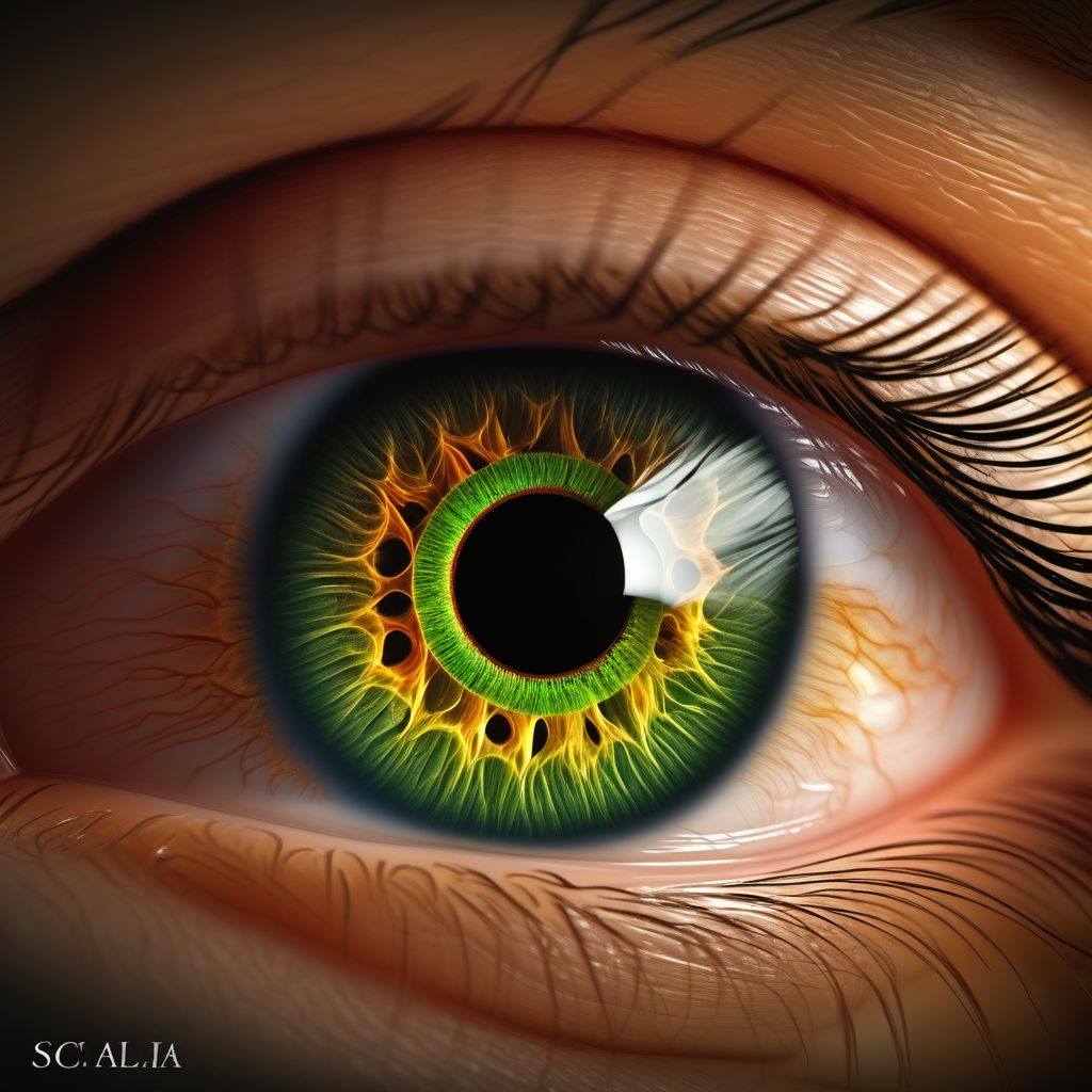 Scleral ectasia digital illustration