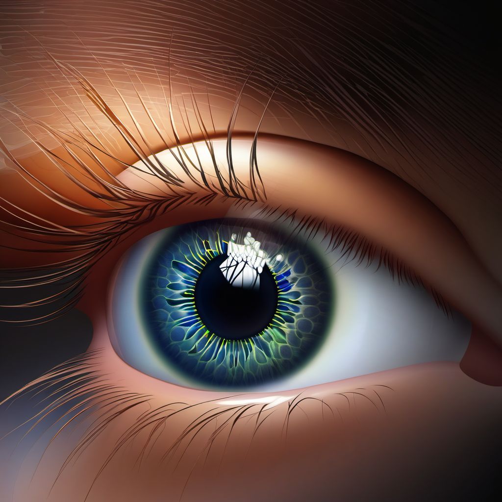 Keratitis digital illustration