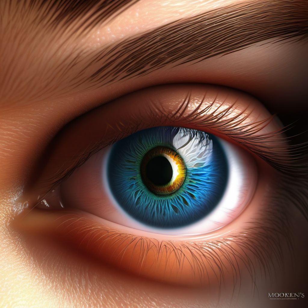 Mooren's corneal ulcer digital illustration