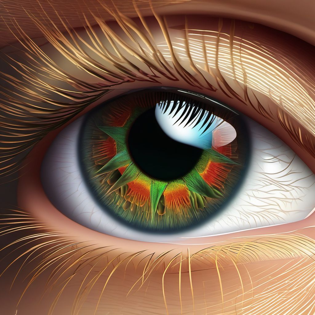 Unspecified superficial keratitis digital illustration