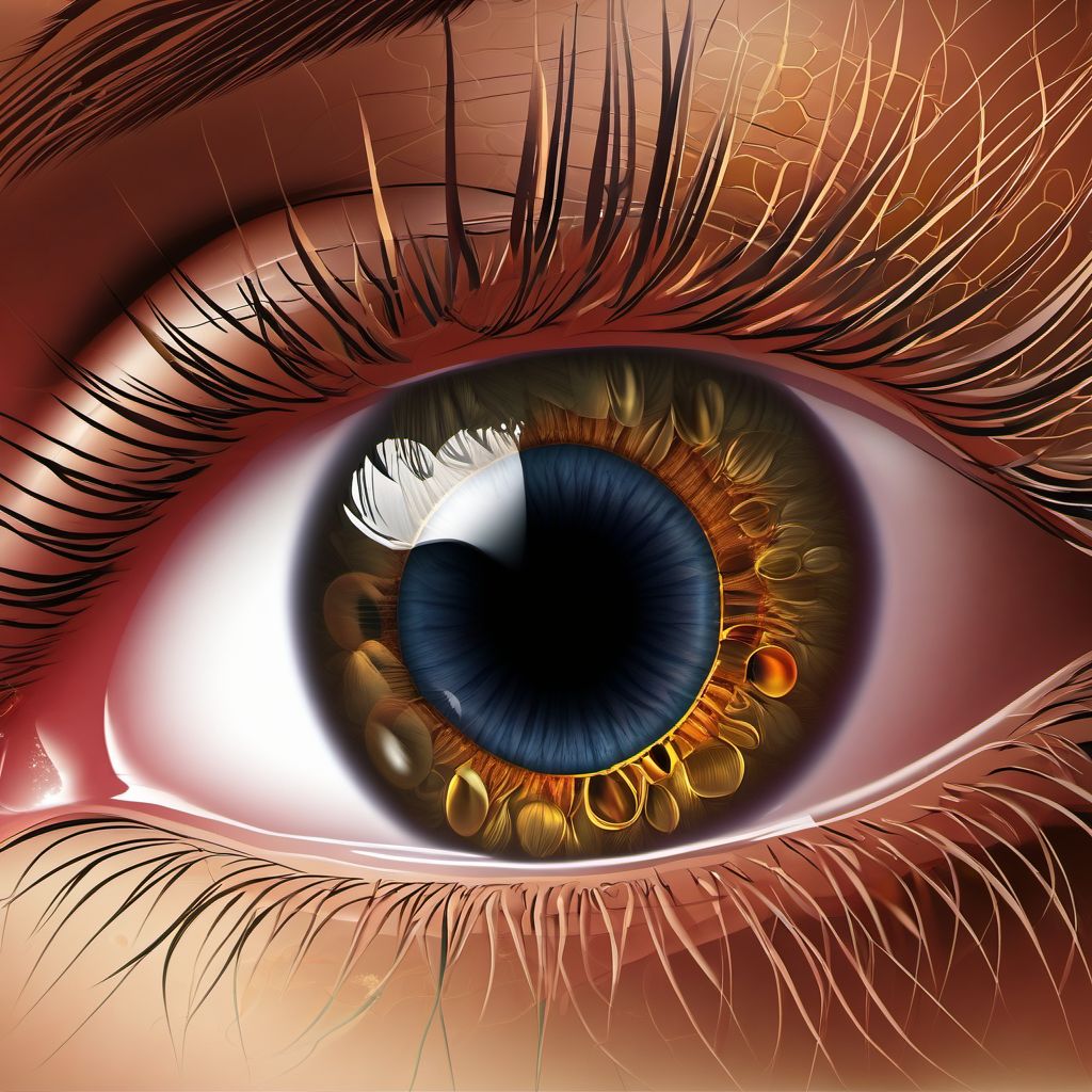 Keratoconjunctivitis digital illustration