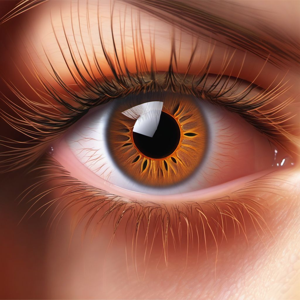 Phlyctenular keratoconjunctivitis digital illustration