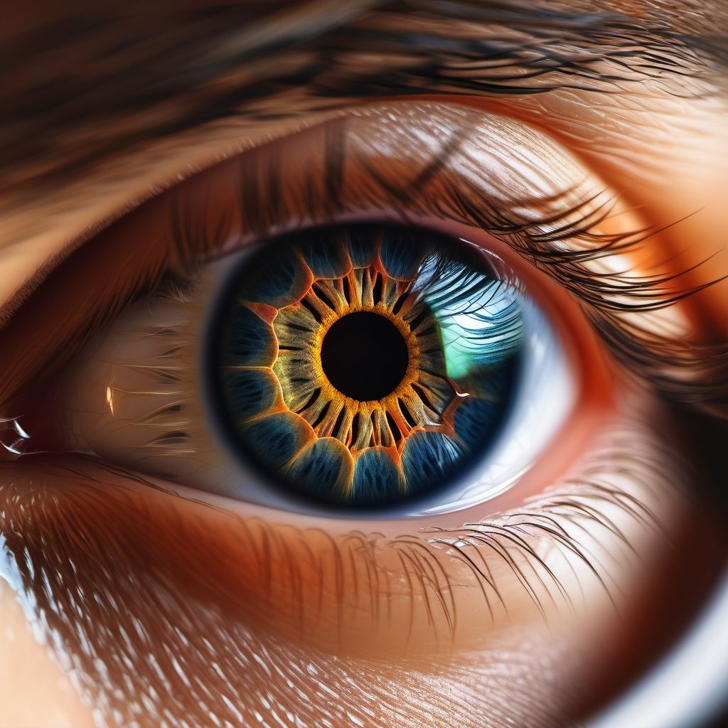 Vernal keratoconjunctivitis, with limbar and corneal involvement digital illustration