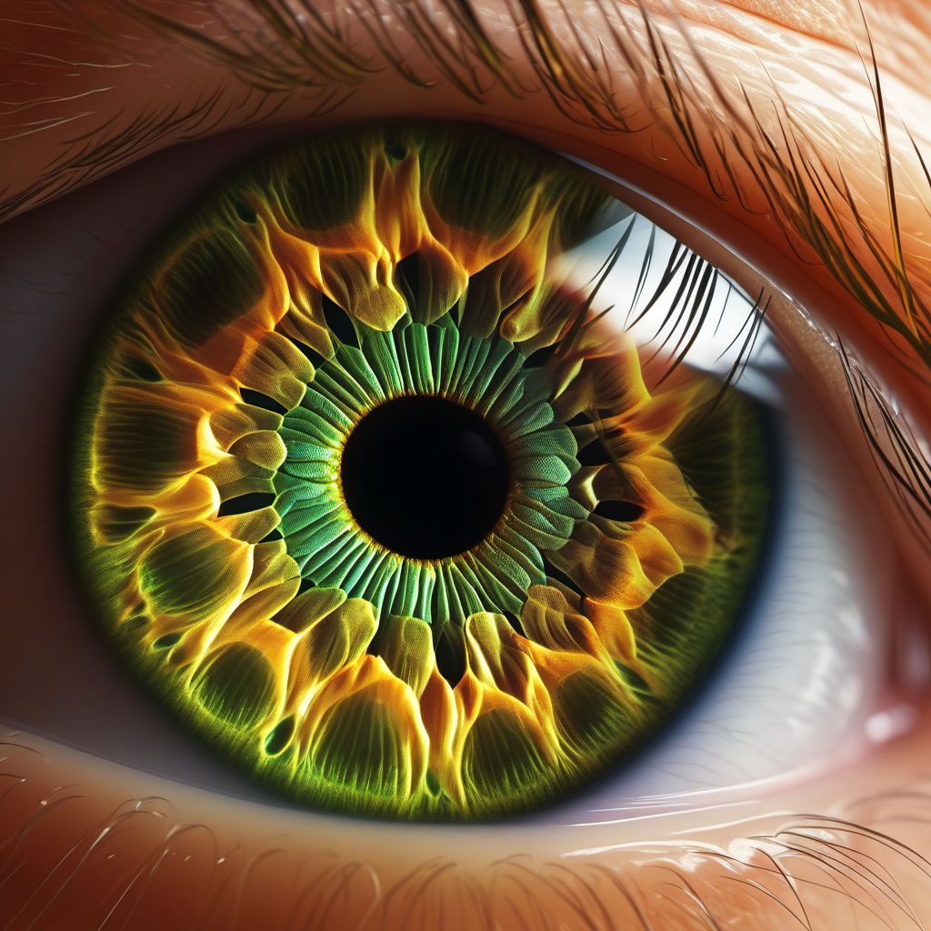 Unspecified interstitial keratitis digital illustration