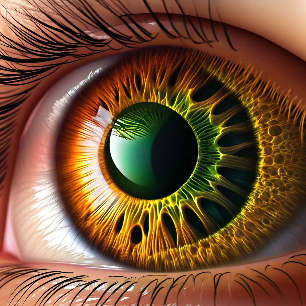 Diffuse interstitial keratitis digital illustration