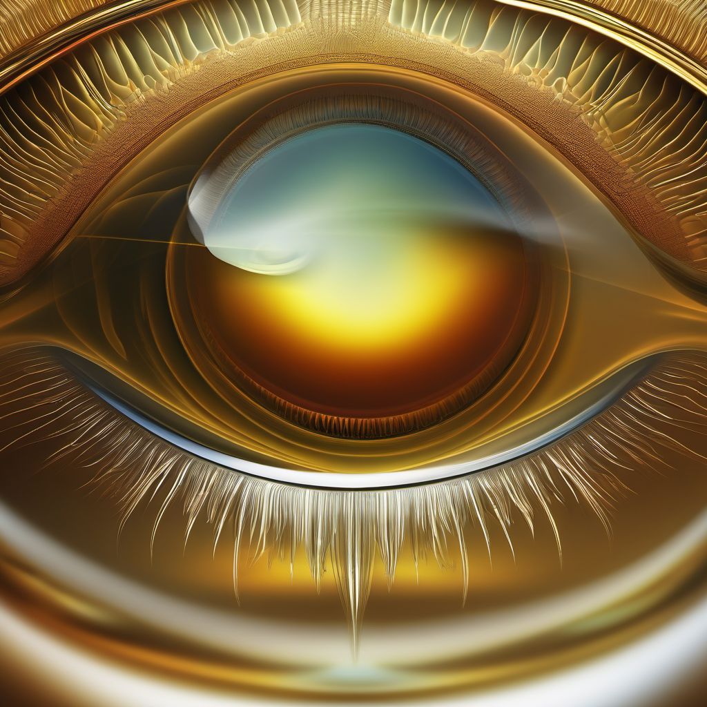 Ghost vessels (corneal) digital illustration