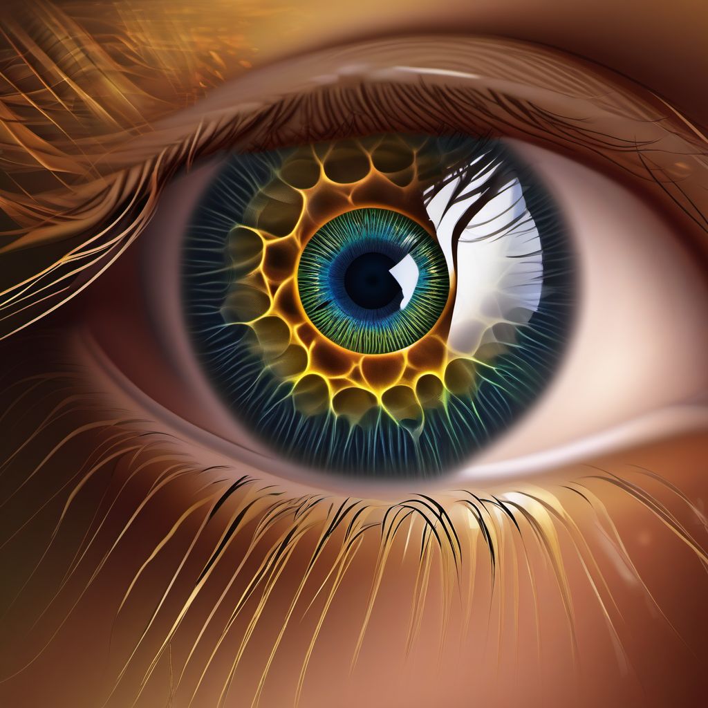 Corneal scars and opacities digital illustration