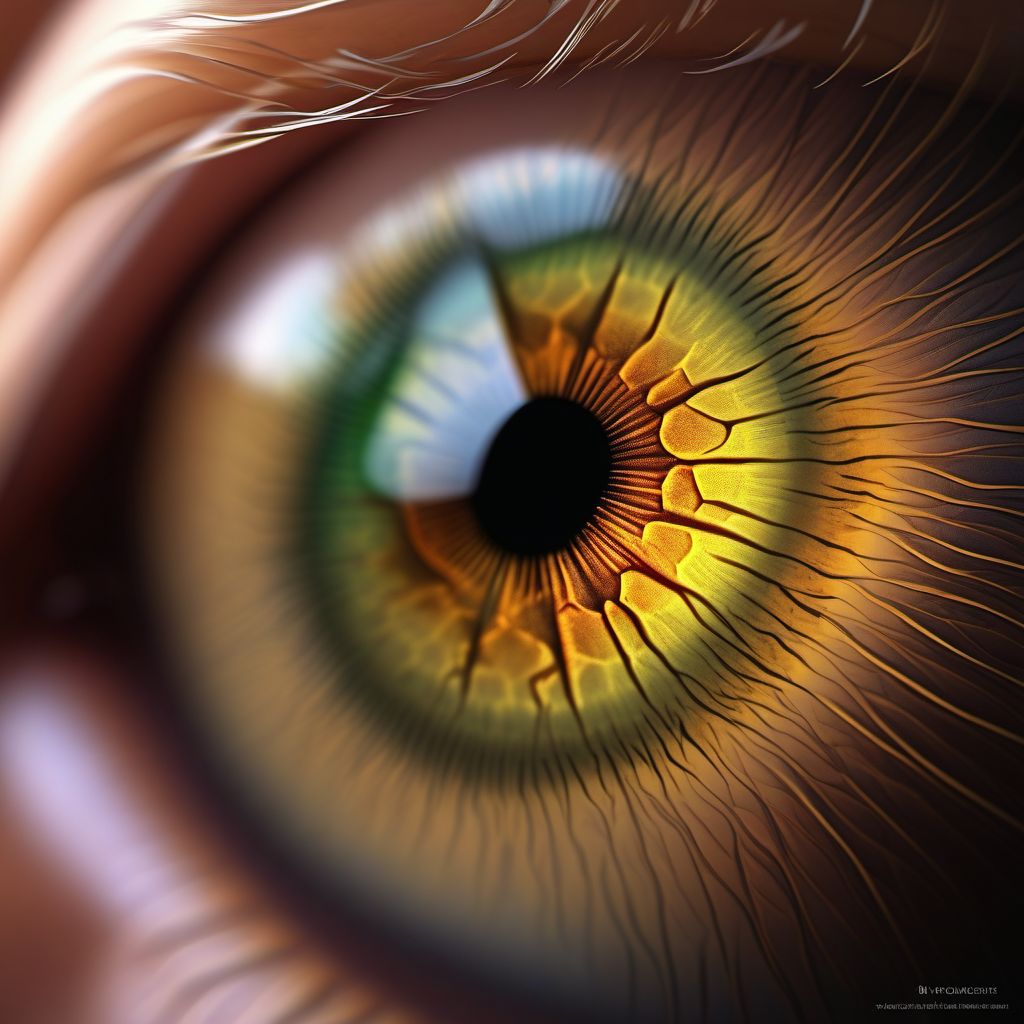 Other corneal scars and opacities digital illustration