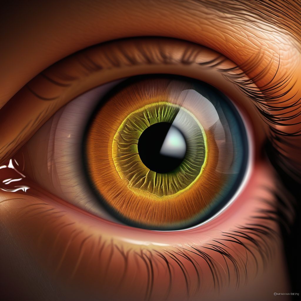 Other corneal scars and opacities digital illustration