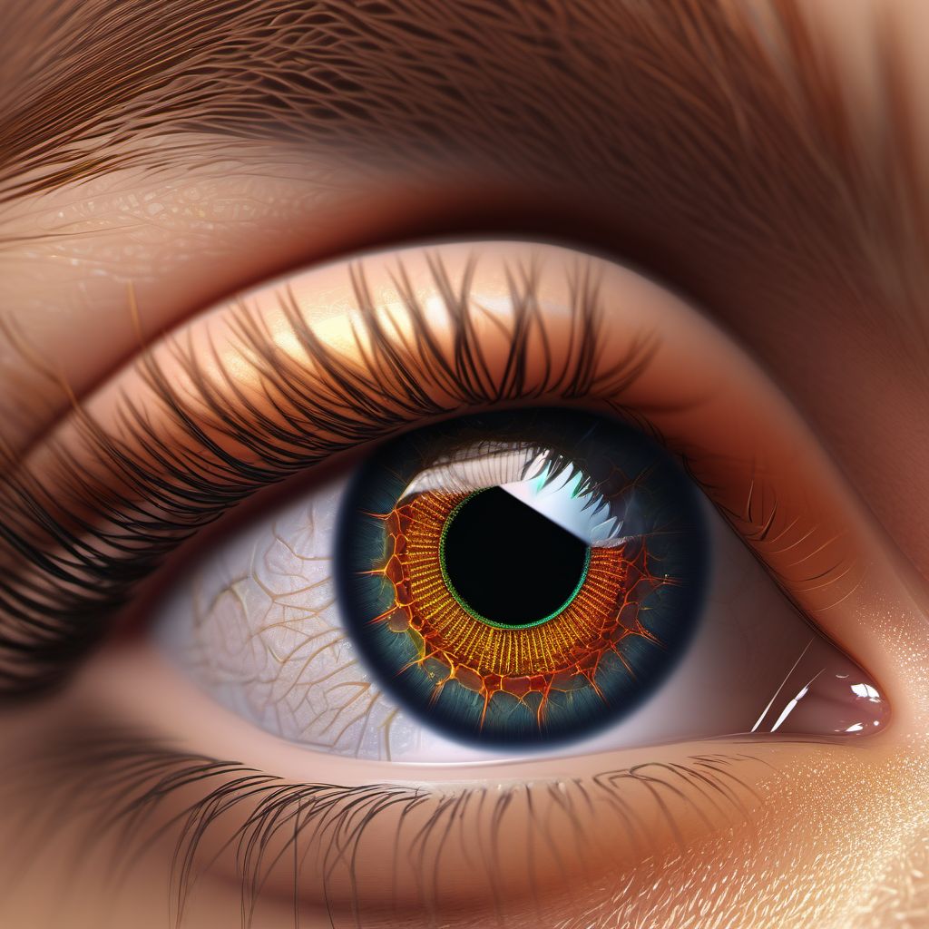Other calcerous corneal degeneration digital illustration