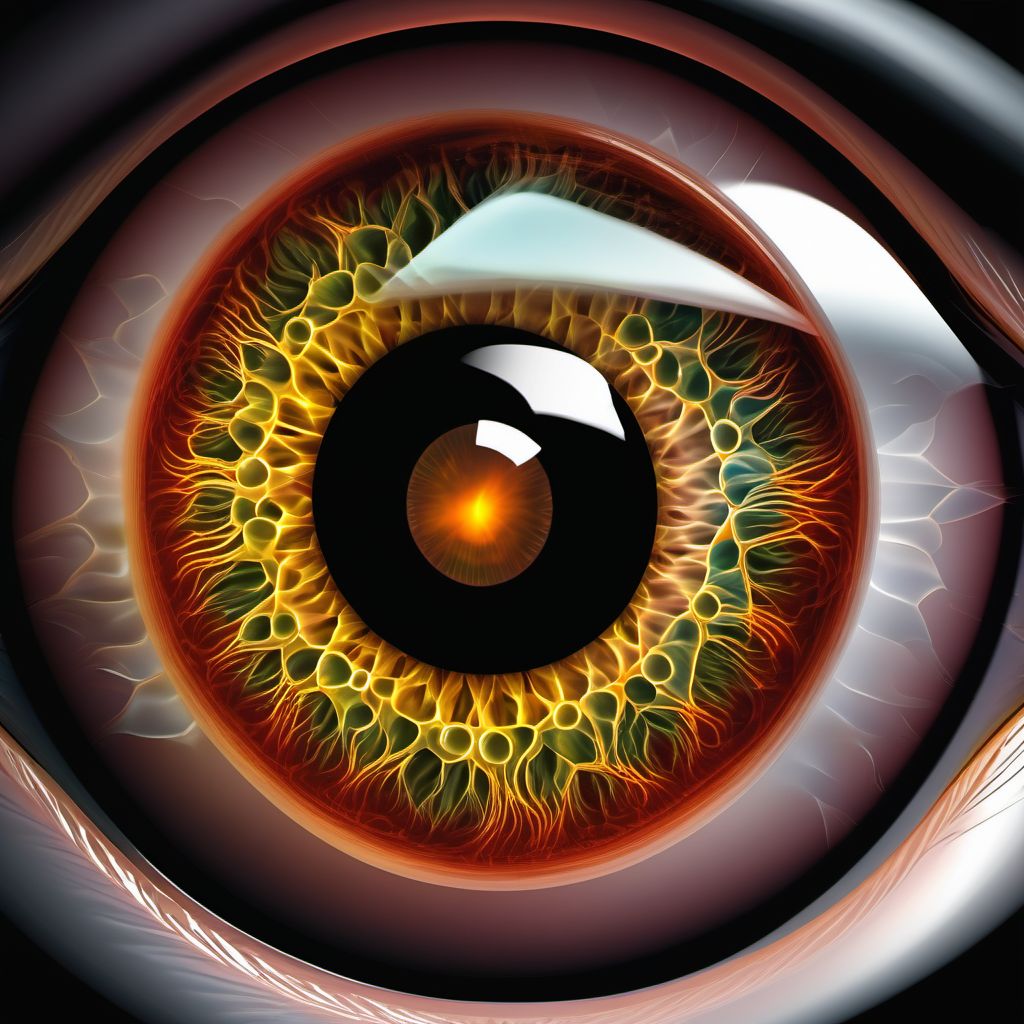 Nodular corneal degeneration digital illustration