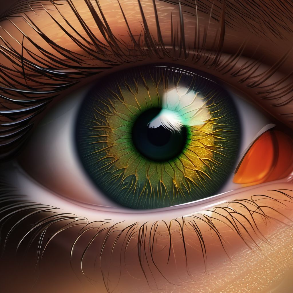 Other corneal degeneration digital illustration
