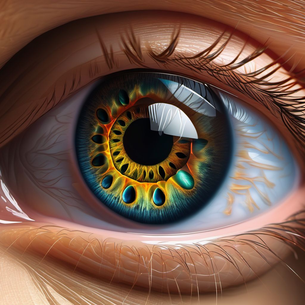 Hereditary corneal dystrophies digital illustration