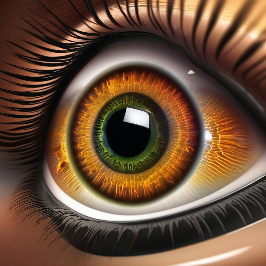 Other corneal deformities digital illustration