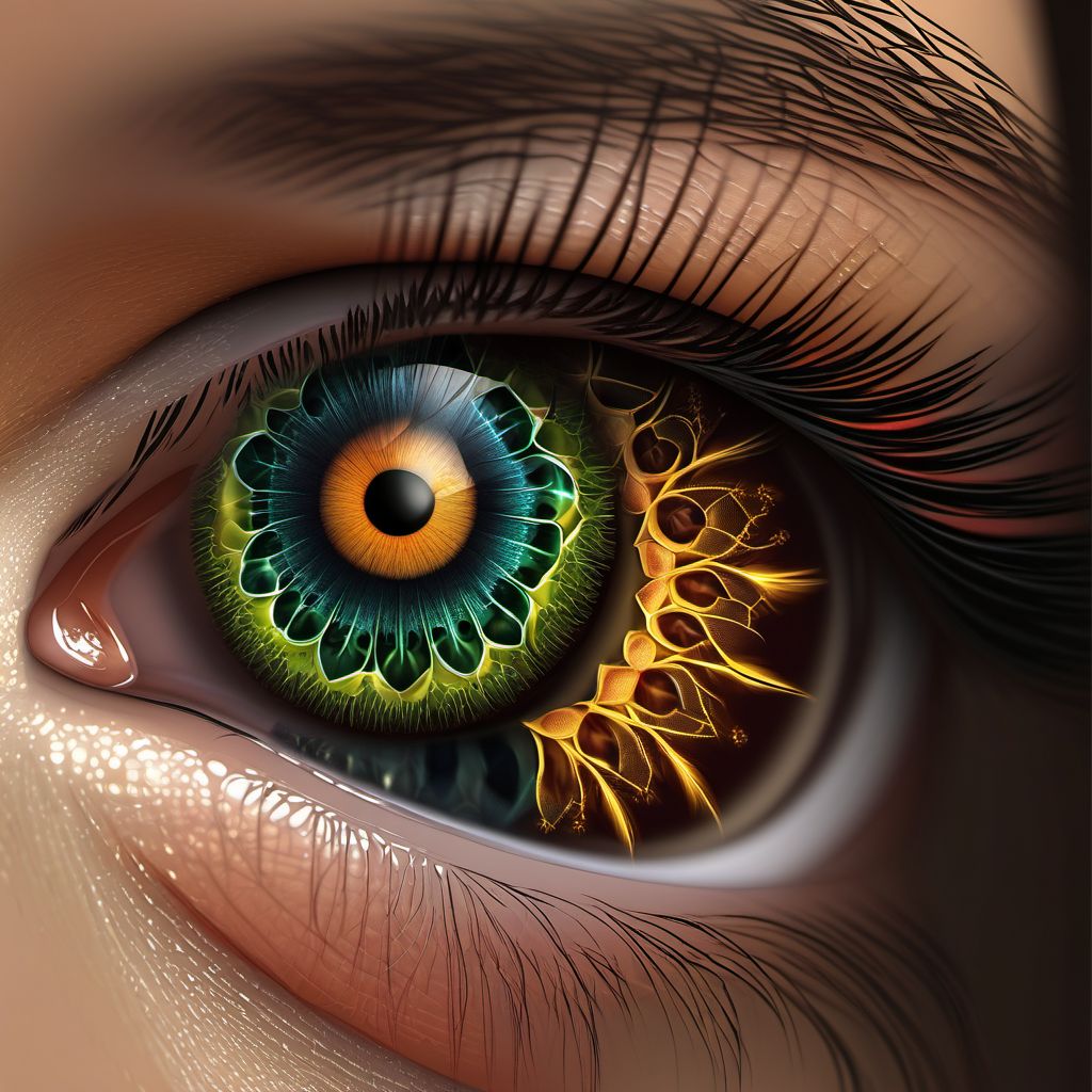 Other specified disorders of cornea digital illustration