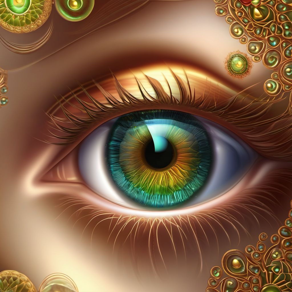 Unspecified iridocyclitis digital illustration