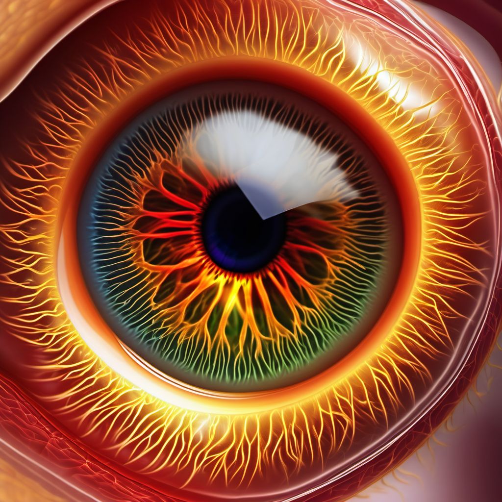 Other vascular disorders of iris and ciliary body digital illustration